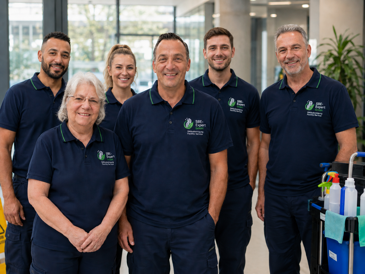 Das Reinigungsteam der SBE-Expert GmbH – professionell, freundlich und zuverlässig in Wuppertal